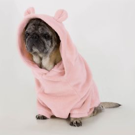 Pijama Para Pet De Fleece Com Capuz Hot Dog