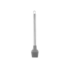 Pincel Culinário De Silicone Cabo Inox Havan Casa 31,5Cm - Cinza