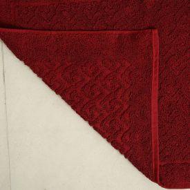 Toalha De Piso 50X70cm Spazio Havan 1 Pç - Bordo Chronos