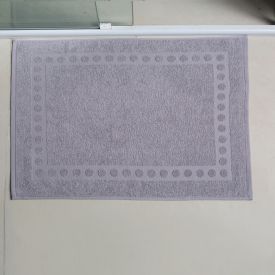 Piso Atoalhado 100% Algodão 65X50cm Havan - Cinza Jolie