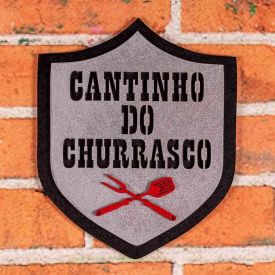 Placa Decorativa Brasão Do Churrasco Forgerini - 202