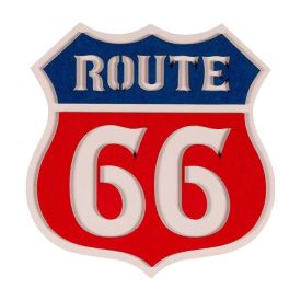 Placa Decorativa Route Forgerini - Vermelho