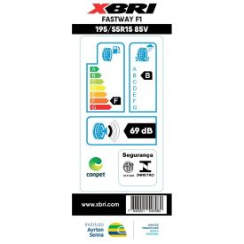 Pneu Fastway F1 Xbri 195/55 R15 85V - Preto