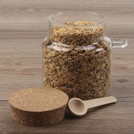 Porta Condimento Com Colher De Bambu 400Ml Havan Casa - Vidro