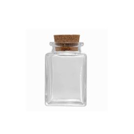 Porta Condimentos Quadrado Com Tampa Rolha Lyor - 90ml