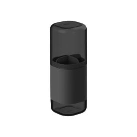 Porta Escova De Dente Dual Ou - Preto Fechado