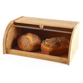 Porta Pães Bambu Com Tampa Havan Casa 40Cm - Natural