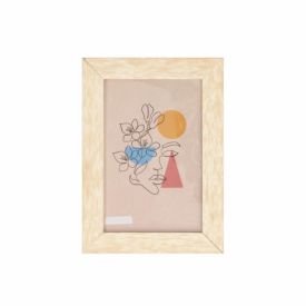 Porta Retrato De Madeira Bw Quadros 15X21cm - Bege Patina