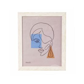 Porta Retrato De Madeira Bw Quadros 20X25cm - Bege Patina