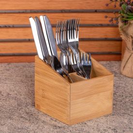Porta Talheres 12,5cm Finecasa - Bambu