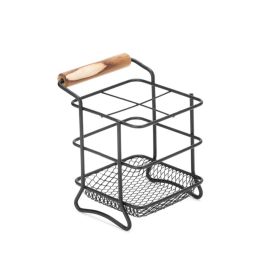 Porta Talheres Eco Design Black Arthi -  Preto