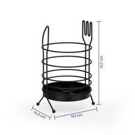 Porta Talheres Querida Black Arthi - Preto