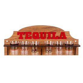 Porta Tequila Com 6 Copos Forgerini - 098