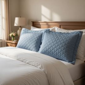 Porta Travesseiro Napoli Matelado 55Cm X 80Cm Havan Casa - Azul 2