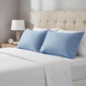 Porta Travesseiro 50X70 cm Elegance Havan Casa 1 Pç - Azul Nevoa