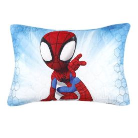Porta Travesseiro Estampado 55X80cm  Disney Hedrons - Spidey Teia