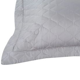 Porta Travesseiro Microfibra Matelado 55X80 Cm Havan Casa 1 Pç - Cinza Claro