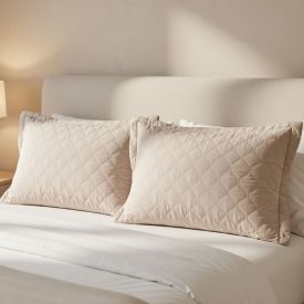 Porta Travesseiro Microfibra Napoli Havan Casa - Bege