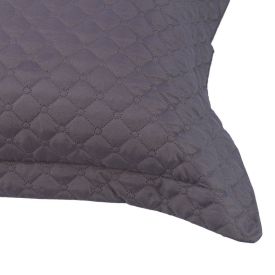 Porta Travesseiro Napoli Matelado 50Cm X 70Cm Havan Casa - Cinza Escuro