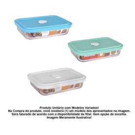 Pote De Vidro Com Tampa Facilita Vap Marinex 750Ml - Colorido