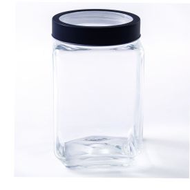 Pote De Vidro Com Tampa Gastro Lyor 1,7L - Preto