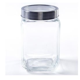 Pote De Vidro Com Tampa Gastro Lyor 1,7L - Prata