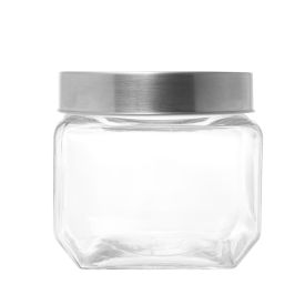 Pote De Vidro Com Tampa Gastro Lyor 800Ml - Prata