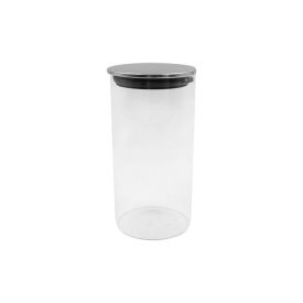 Pote De Vidro Com Tampa Inox Havan Casa 1,2 Litros - Transparente