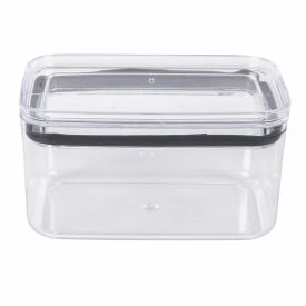 Pote Hermético Retangular Baixo 1 Litro Havan Casa - Transparente