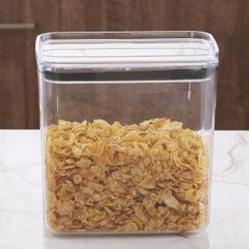 Pote Hermético Retangular Baixo 2,1 Litros Havan Casa - Transparente