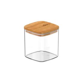 Pote Hermético Keep Ou 150Ml - Transparente e Bambu