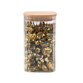 Pote Hermético Quadrado Com Tampa Havan Casa 1,3 Litros - Bambu