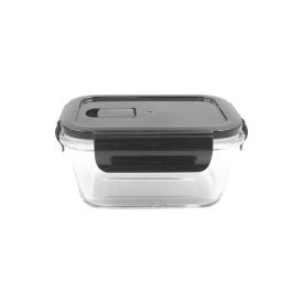 Pote Hermético Retangular Com Tampa Havan Casa 1360Ml - Vidro