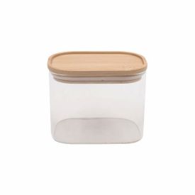 Pote Hermético Retangular Com Tampa Havan Casa 630 Ml - Bambu