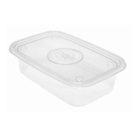 Pote Pop Rentangular Plasútil 1,2 Litros - Transparente