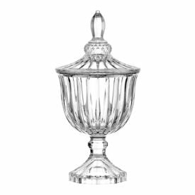 Bomboniere de Vidro Melina Hauskraft 24,5Cm - Transparente