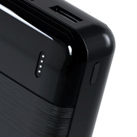 Power Bank 14.500Mah com Led Indicador Elg Preto Leve e Compacto