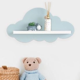 Prateleira Nuvem Mdf 60 X 30 Cm Havan Baby - Azul