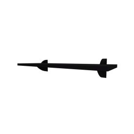 Prateleira Reta Com Suporte Clip 20X40cm Multivisão - Preto