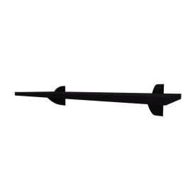 Prateleira Reta Com Suporte Clip 20X60cm Multivisão - Preto