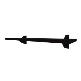 Prateleira Reta Com Suporte Clip 20X80cm Multivisão - Preto