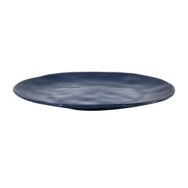 Prato De Sobremesa Melamina Organic Havan Casa 23 Cm - Azul e Branco