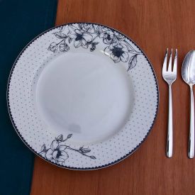 Prato De Sobremesa Porcelana Jasmine Havan Casa 20Cm - Estampado