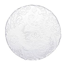 Prato Raso Em Vidro Paisley Lyor 28,5Cm - Paisley 