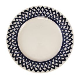 Prato Raso New Trama Blue Biona By Havan Casa 26Cm - Cerâmica
