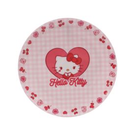 Prato Raso Melamina Sanrio Hello Kitty - 20Cm