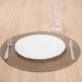 Prato Raso Opaline Pétala Nadir 25,5Cm - Branco