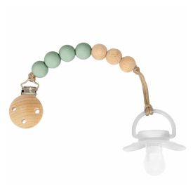 Prendedor De Chupeta Silicone E Bambu - Buba