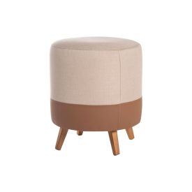 Puff Decorativo Barcelona Havan Casa - Bege/Marrom