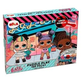 Quebra-Cabeça Lol Com Lente Mágica 100 Peças Elka - 1194